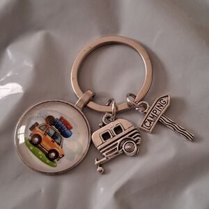 Camping Adventure Keychain